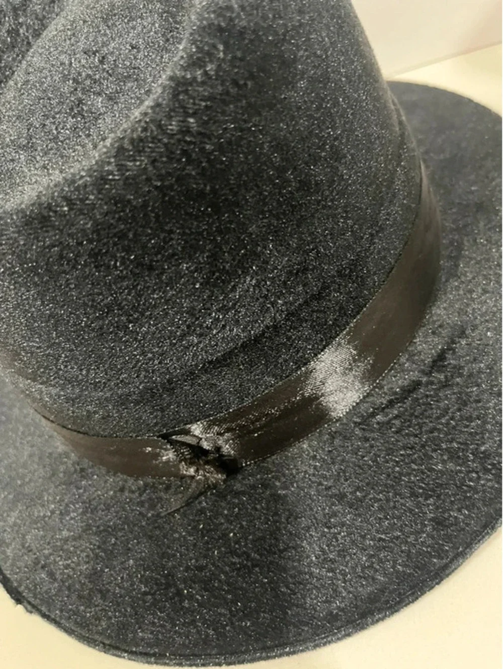 Black fedora hat Costume Velvet party new years